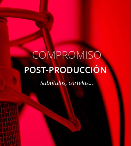 Post-producción de sonido y vídeo